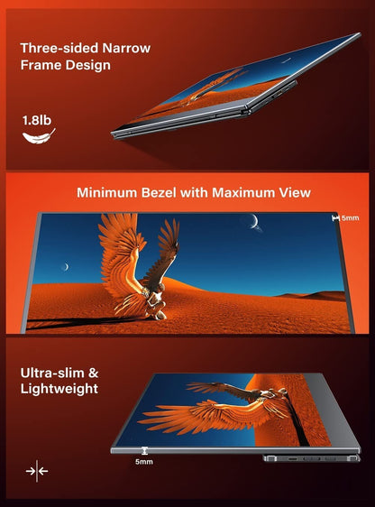 UPERFECT 15.6" Portable Monitor | 1080P FHD | IPS | USB-C | Mini HDMI