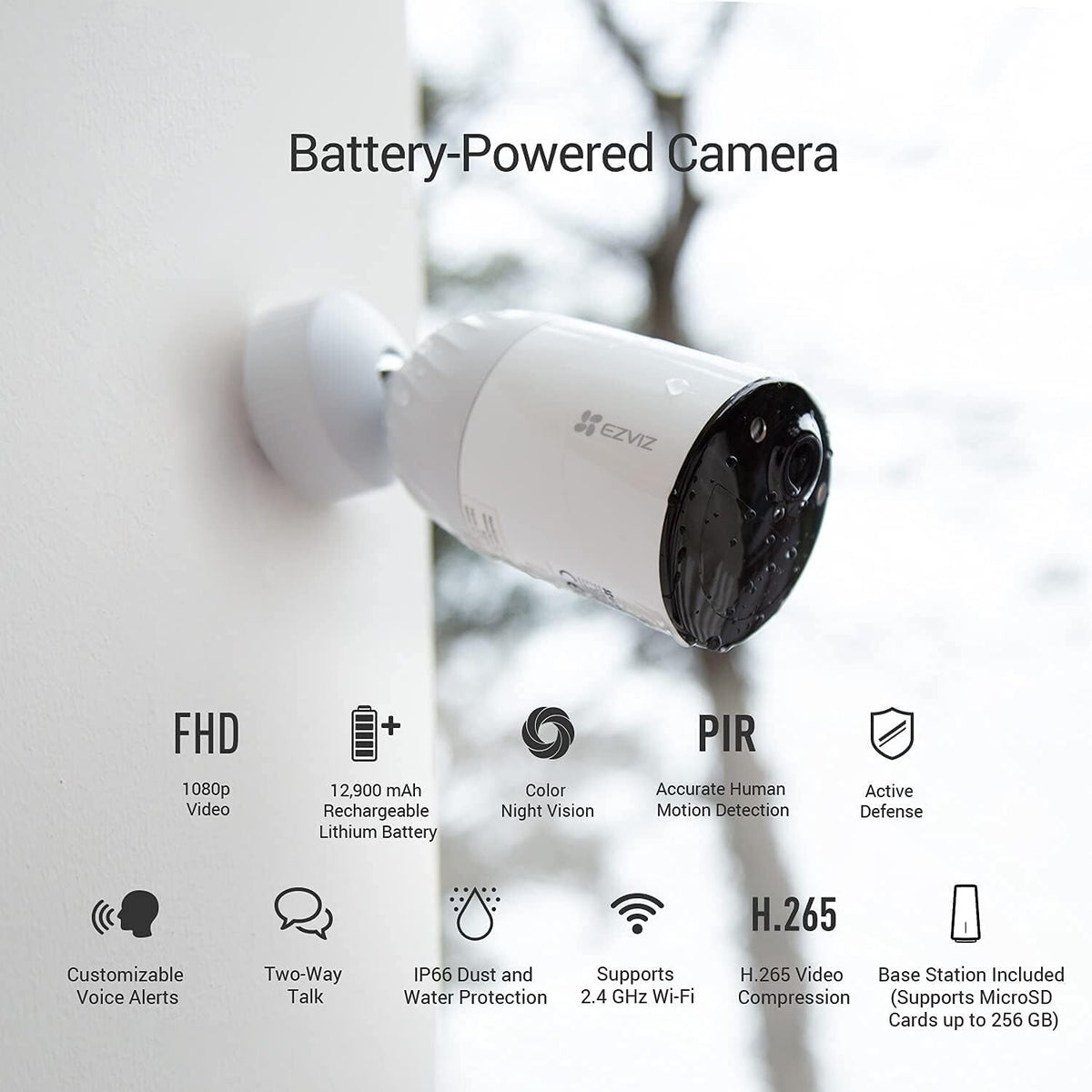 EZVIZ BC1-B2 Outdoor Security Camera Kit Motion Detection Two-Way Talk OFFER