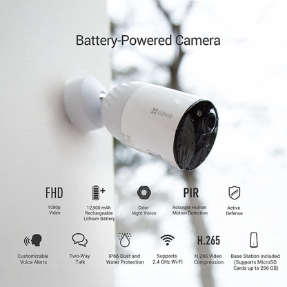 EZVIZ BC1-B2 Outdoor Security Camera Kit Motion Detection Two-Way Talk OFFER