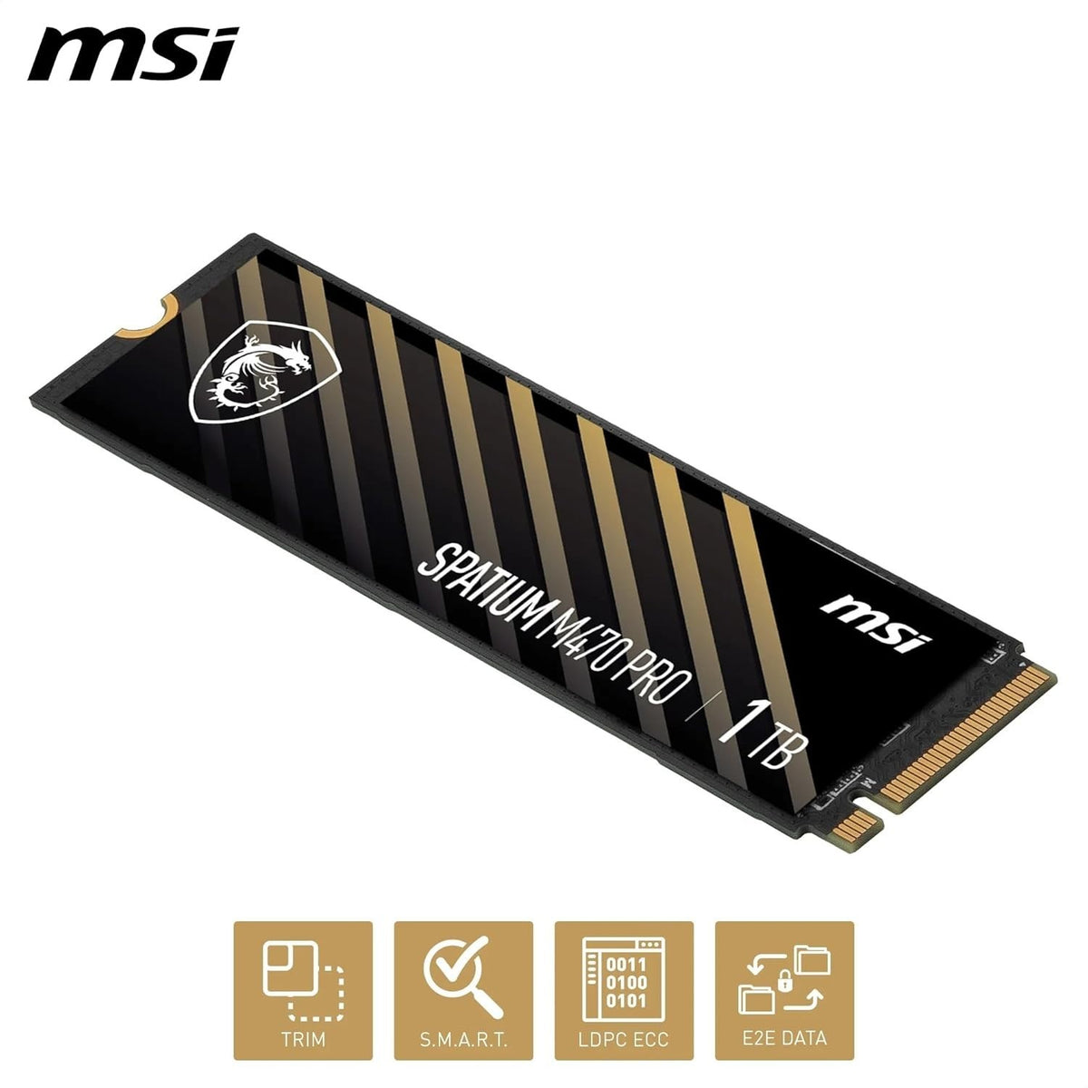 MSi Spatium Gen 4x4 M470 Pro NVMe SSD 5Y Warranty 6000MB/s Read Creators PS5 1TB