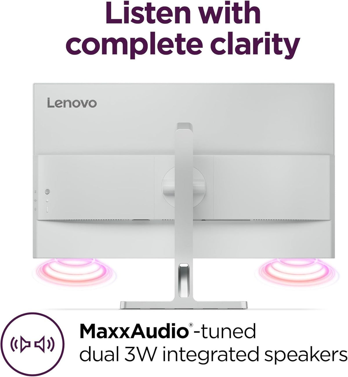 Lenovo L27q-4A 27" QHD IPS Monitor | 100Hz | 1ms | 99% sRGB | Built-in Speakers