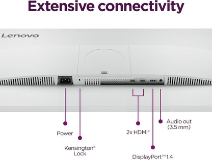 Lenovo L27q-4A 27" QHD IPS Monitor | 100Hz | 1ms | 99% sRGB | Built-in Speakers
