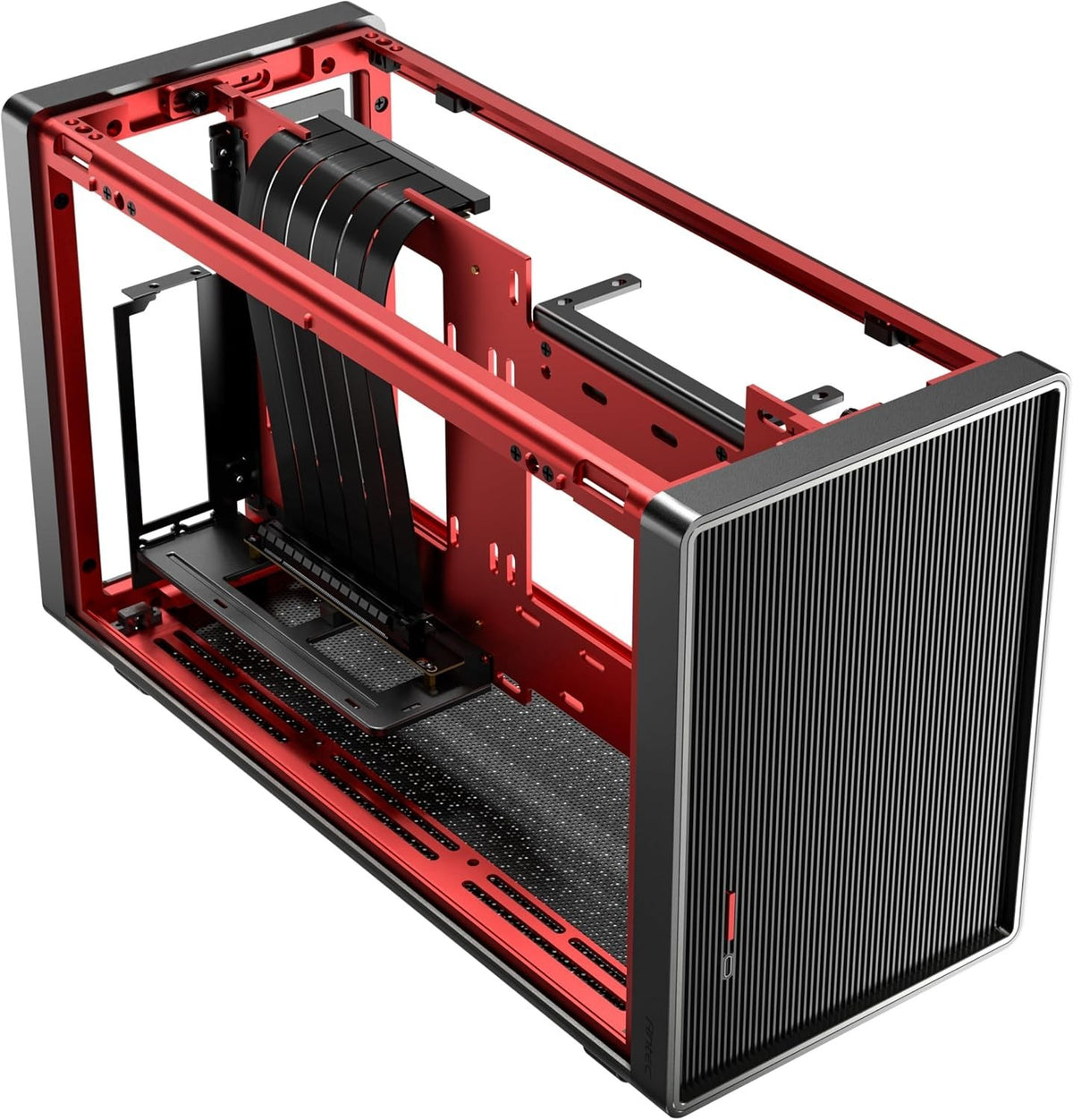Antec Performance 1M Aventurine Mini ITX PC Case CNC Aluminum PCIe 4.0 Riser