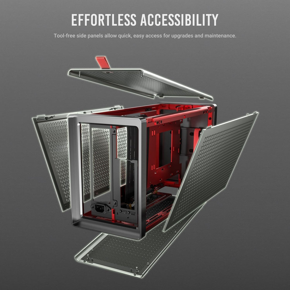 Antec Performance 1M Aventurine Mini ITX PC Case CNC Aluminum PCIe 4.0 Riser