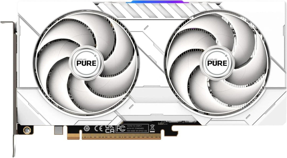 Sapphire Tech Pure AMD Radeon RX 9060 XT Gaming OC 16GB 2 HDMI-DP RGB White