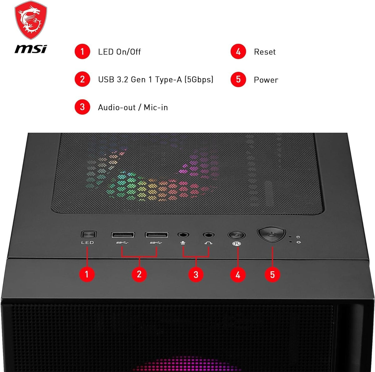 MSi MAG RGB Gaming PC Intel i5 32GB RAM 1TB NVMe RTX4060 NEW