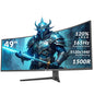 CRUA 49" Curved Ultrawide Gaming Monitor | DQHD 5120x1440 | 165Hz | 32:9 HDR10