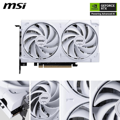 MSI GeForce RTX 5060 8G VENTUS 2X OC White Graphics Card 8GB GDDR7 GPU