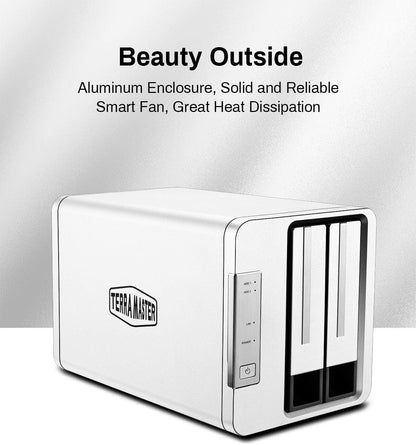 Terramaster Quad Core NAS / RAID 8TB Solid State SSD 2x4TB High Speed Storage