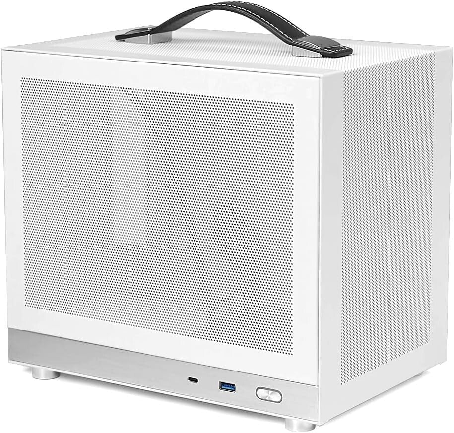 Mesh White Gaming Portable Mini ITX RGB PC Ryzen 5 RTX5060 32GB 2TB