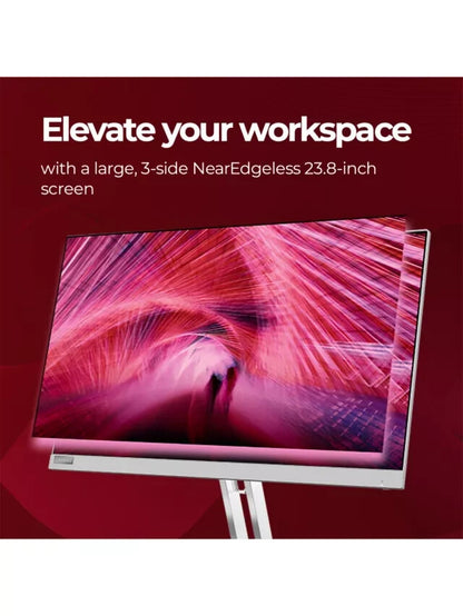 Lenovo L24e-40 23.8" FHD Monitor | Cloud Grey | 100Hz | Same Day Dispatch | HDMI