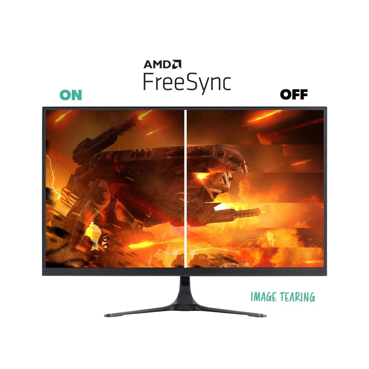 electriQ 27" QHD Gaming Monitor 2560x1440 IPS 180Hz 1ms FreeSync HDR 1440p HDR1000