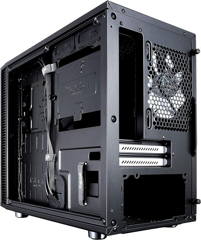 Fractal Design Nano S Window ITX Black PC Case (Glass Window Version) 2 x Fans