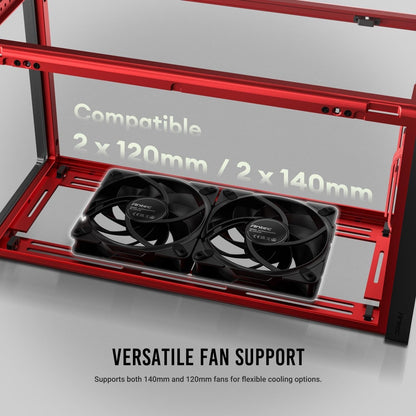 Antec Performance 1M Aventurine Mini ITX PC Case CNC Aluminum PCIe 4.0 Riser