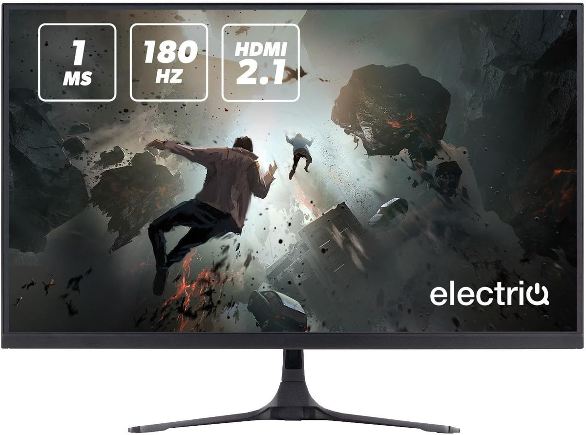 electriQ 27" QHD Gaming Monitor 2560x1440 IPS 180Hz 1ms FreeSync HDR 1440p HDR1000