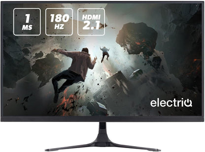 electriQ 27" QHD Gaming Monitor 2560x1440 IPS 180Hz 1ms FreeSync HDR 1440p HDR1000