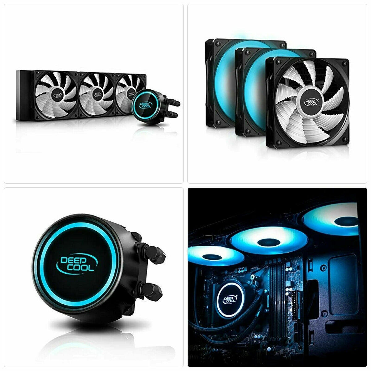 DeepCool GAMMAXX L360 V2 AIO CPU Cooler | 360mm | 3x 120mm PWM RGB Fans | Anti-Leak | LGA1700 AM5
