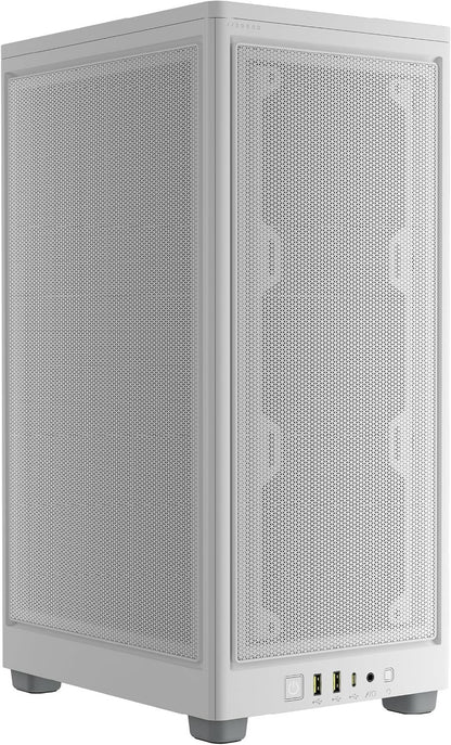 Corsair 2000D AIRFLOW White Mini-ITX SFF PC Case | 3-Slot GPU, Steel Mesh, 360mm