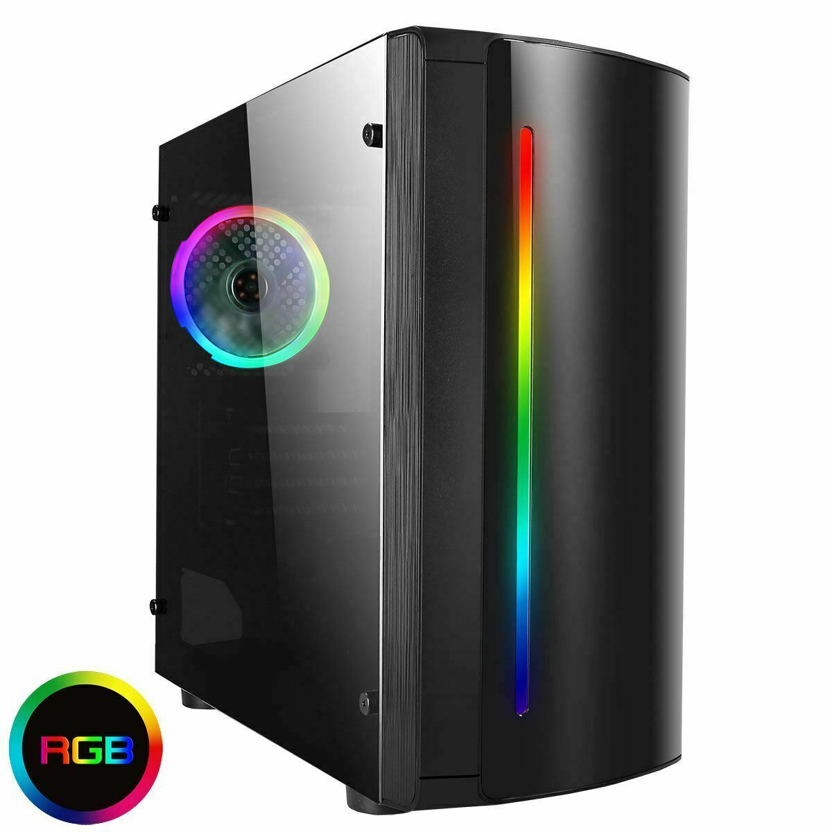 EGGY PC BEAM Gaming PC | Ryzen 5 | RTX 4060 8GB | 16GB DDR4 | 256GB NVMe + 1TB HDD