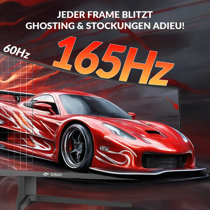 CRUA 49" Curved Ultrawide Gaming Monitor | DQHD 5120x1440 | 165Hz | 32:9 HDR10