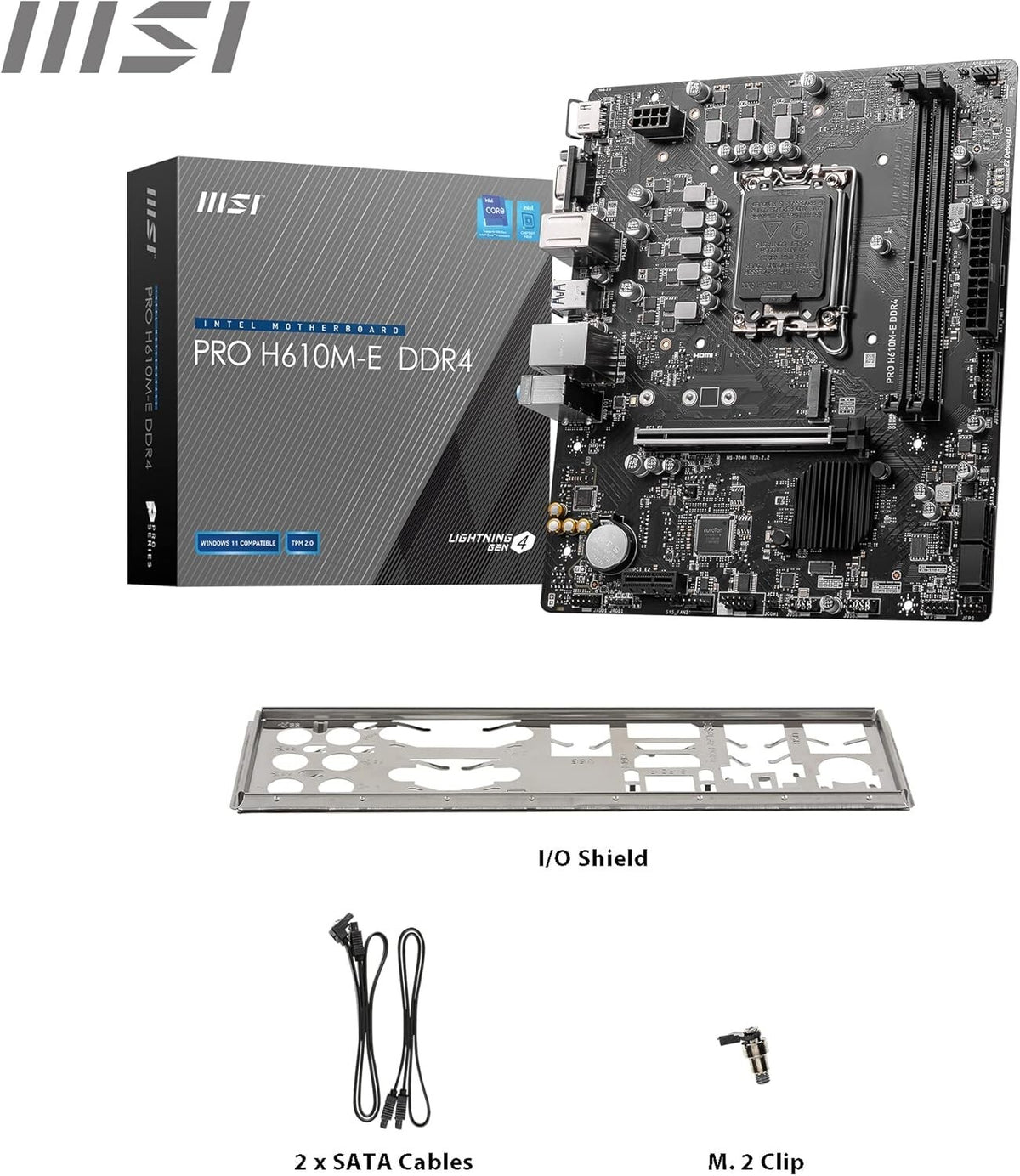 MSi H610 Home Bundle DIY Kit With Intel i3 12100 (iGPU) 16GB RAM Fully Assembled