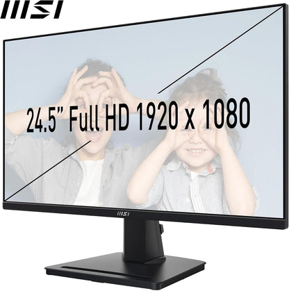 MSI PRO MP251 24.5" Full HD IPS Monitor | 100Hz | 1ms | Built-in Speakers | HDMI VGA