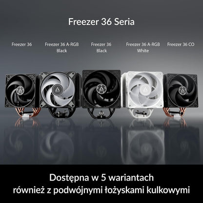 ARCTIC Freezer 36 Black CPU Cooler Push Pull Dual 120mm Fans LGA1700 AM5 New