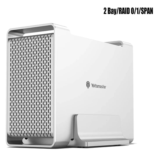Yotto Master 8TB External Alumium RAID Solid State SSD USB Storage Solution 2x4
