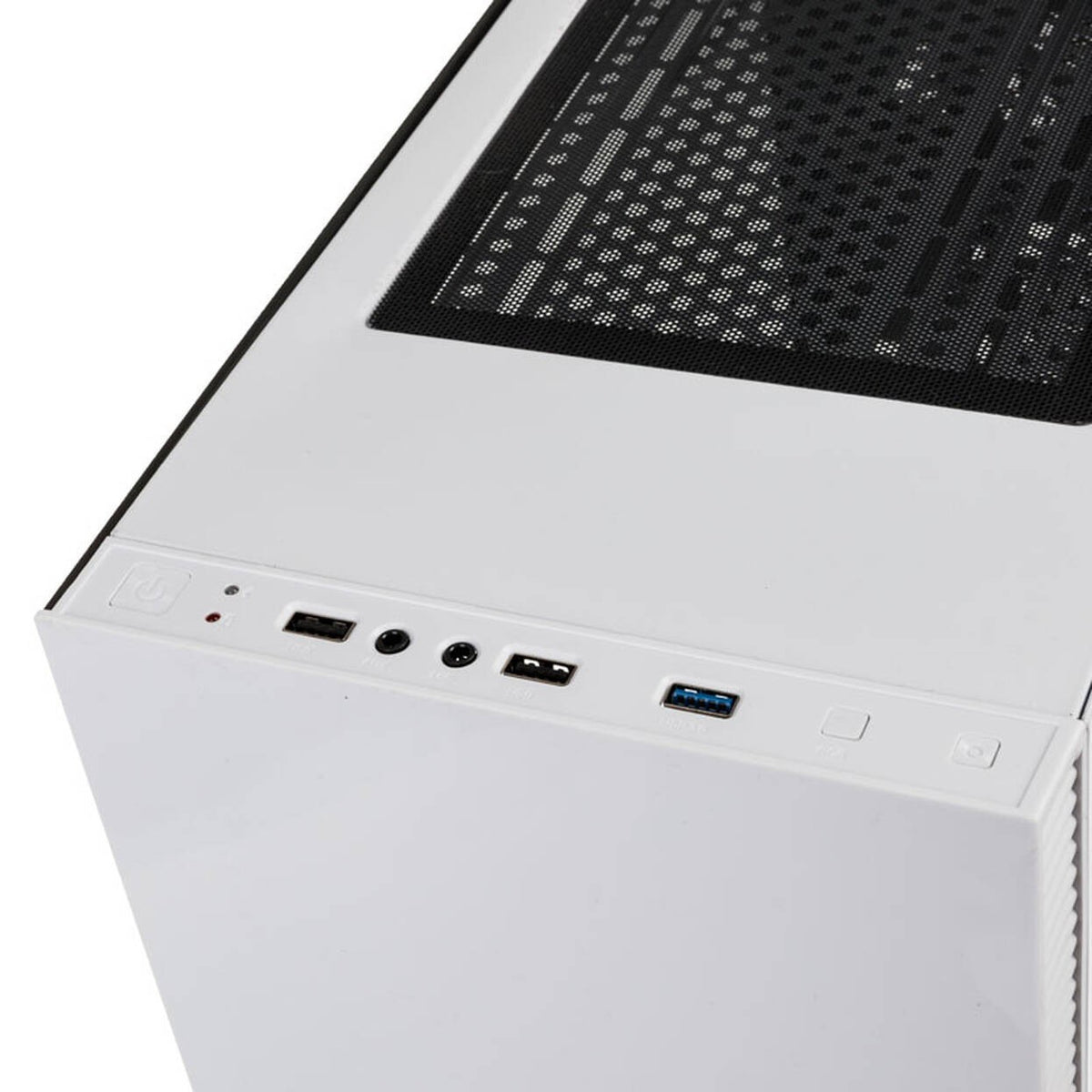 Kolink Stronghold White Midi-Tower PC Case | Tempered Glass Side Window