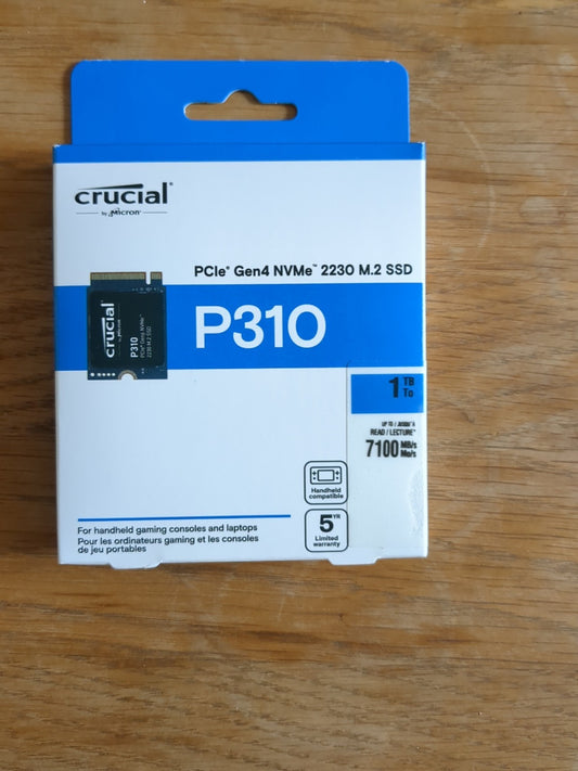 Crucial P310 1TB M.2 2230 PCIe 4.0 NVMe SSD | Short Form Factor