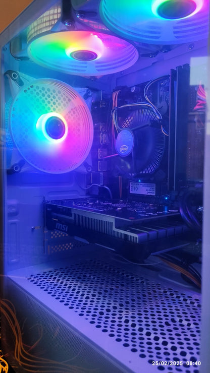 Zenith White RGB Gaming Desktop PC | Intel i5-9400F | 16GB DDR4 | 240GB SSD + 2TB HDD | GTX 1650 | Win 11 Pro