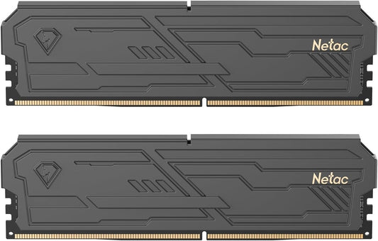 Netac Shadow III 16GB (2x8GB) DDR4 3200MHz CL16 Gaming RAM Memory Kit Black -NEW