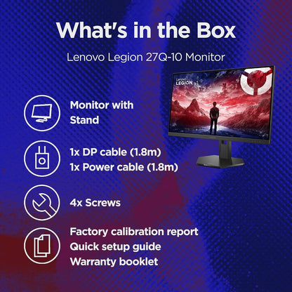 Lenovo Legion 27Q-10 Gaming Monitor 27" IPS QHD 240Hz 0.05ms 99% sRGB HDMI DP