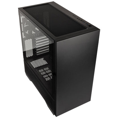 Kolink Stronghold Prime Mid Tower ATX PC Gaming Case - Black Tempered Glass