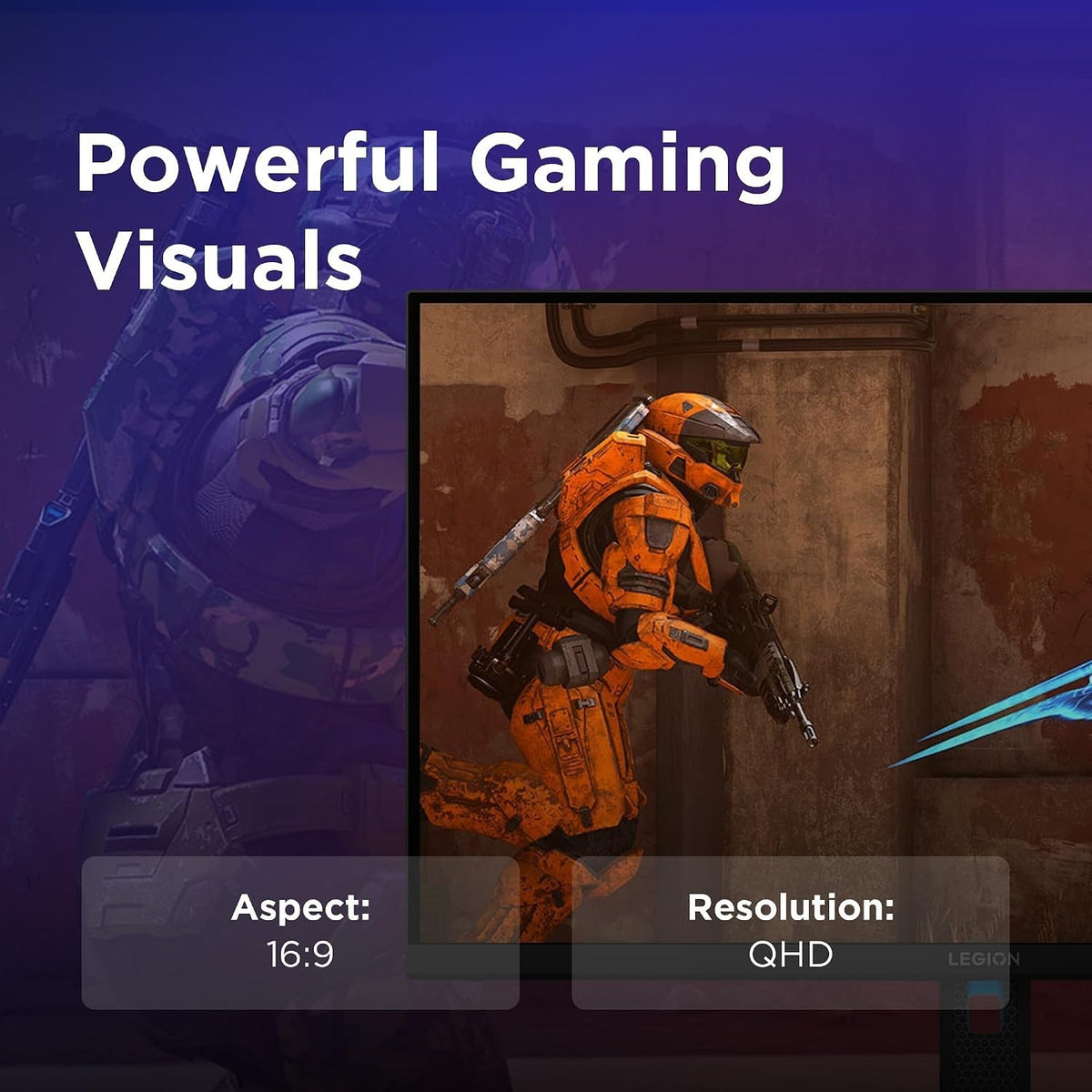 Lenovo Legion R27qe Gen 2 27" QHD 1440p IPS Gaming Monitor 200Hz 0.5ms HDMI 2.1