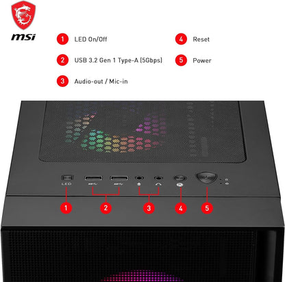 MSi MAG RGB Gaming PC Intel i5 16GB RAM 1TB NVMe RTX4060 NEW