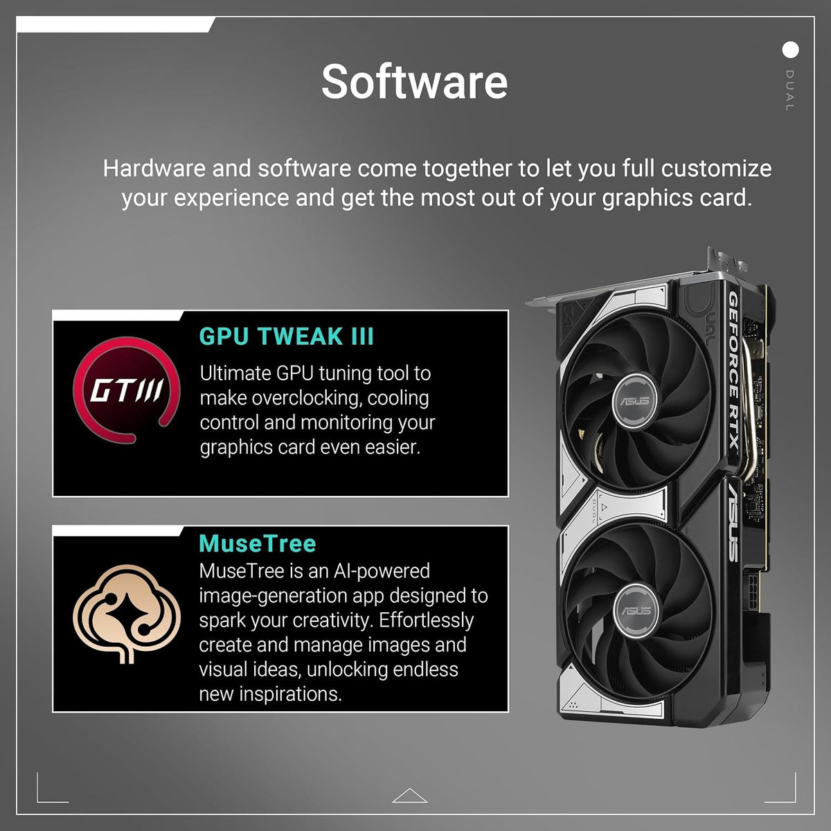 ASUS Dual GeForce RTX 5060 Ti OC 8GB Graphics Card - GDDR7, PCIe 5.0, VR Ready