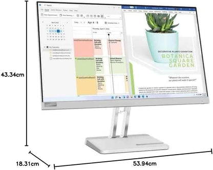 Lenovo L24e-40 23.8" FHD Monitor | Cloud Grey | 100Hz | Same Day Dispatch | HDMI