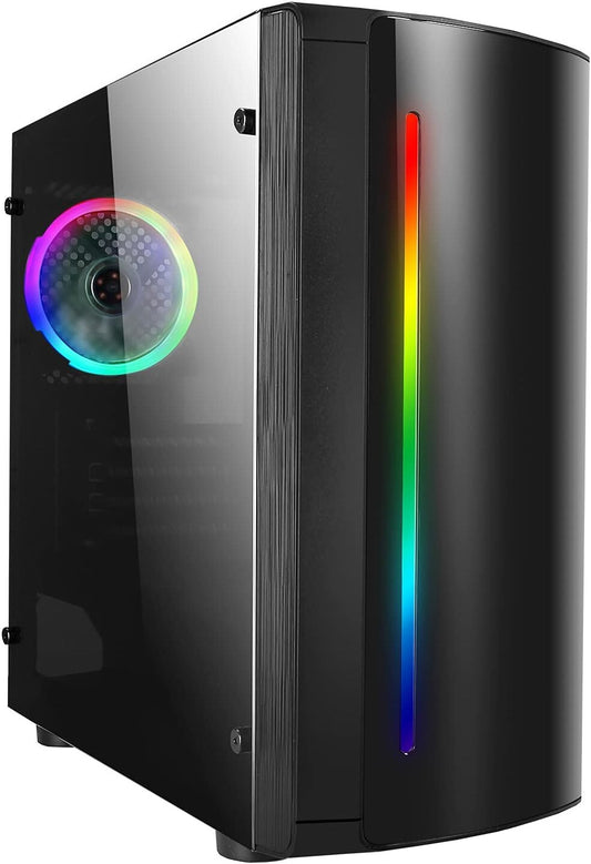 EGGY PC CiT BEAM RGB Gaming PC | Intel Quad Core | Radeon RX580 8GB | 16GB | 240GB SSD + 1TB HDD | Win 11