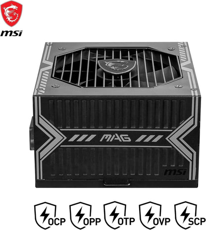 MSI MAG A750BN PCIe5 750W 80 Plus Bronze Power Supply ATX 3.0 12V-2x6 Cable New