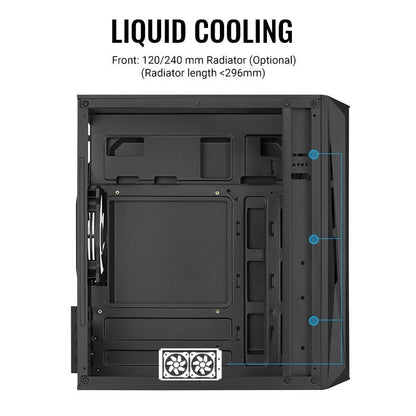 AMD Ryzen Gaming PC RGB 256NVMe 1TB HDD 16GB DDR4 AMD Radeon RX580 CLEARANCE