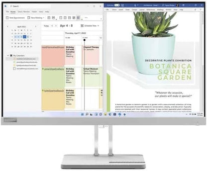 Lenovo L24e-40 23.8" FHD Monitor | Cloud Grey | 100Hz | Same Day Dispatch | HDMI