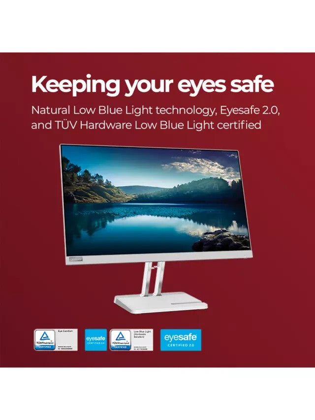 Lenovo L24e-40 23.8" FHD Monitor | Cloud Grey | 100Hz | Same Day Dispatch | HDMI