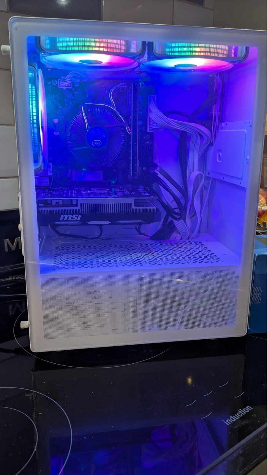 Zenith White RGB Budget Gaming PC Intel Core i5 NVIDIA GPU 16GB RAM