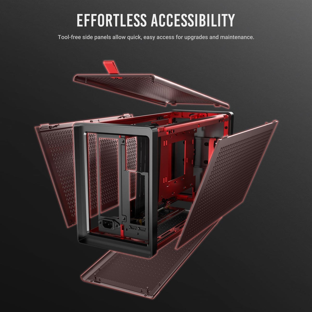Antec Performance 1 M Black Mini ITX Gaming Case Aluminum Finish