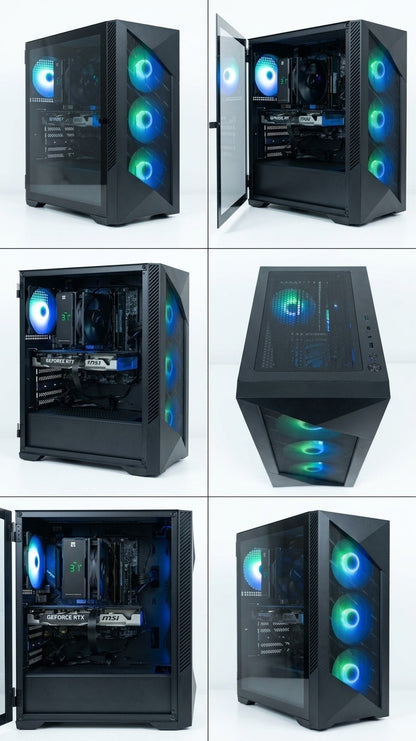 Gaming PC | Intel Core i5-13500 | RTX 5060 Ti 8GB GDDR7 | 16GB DDR4 | 1TB NVMe | Wi-Fi 6E | Digital Temp Display