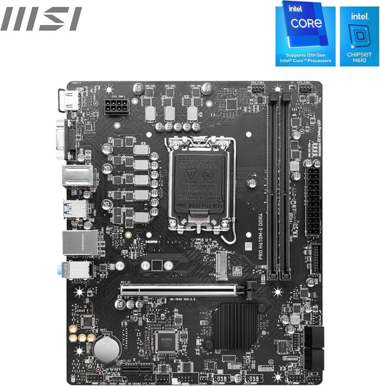 MSi H610 Home Bundle DIY Kit With Intel i3 12100 (iGPU) 16GB RAM Fully Assembled