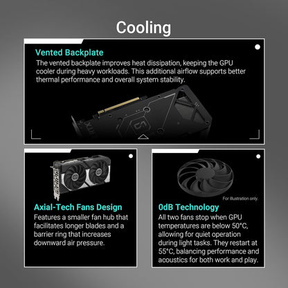 ASUS Dual GeForce RTX 5060 Ti OC 8GB Graphics Card - GDDR7, PCIe 5.0, VR Ready