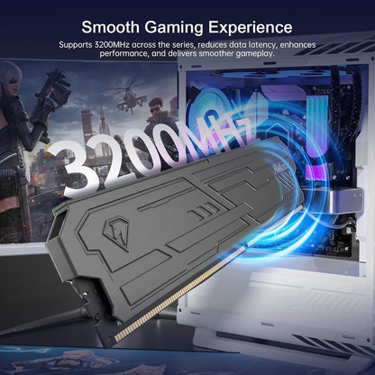Netac Shadow III 16GB (2x8GB) DDR4 3200MHz CL16 Gaming RAM Memory Kit Black -NEW