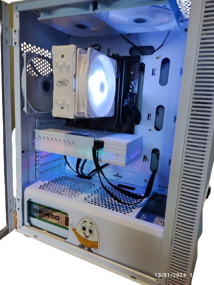 AMD Ryzen 5 MESH WHITE RGB 6 Fans Gaming PC 16GB RAM 256SSD 1TB HDD